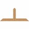 Ekena Millwork Portland Timber Gable Bracket, Western Red Cedar, 60"W x 27"H x 1 1/2"D x 5 1/2"F, 11/12 Pitch GBW060X27X0206POR00SWR - alternate 1